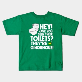 Hey! Have you seen these toilets? They're ginormous Kids T-Shirt